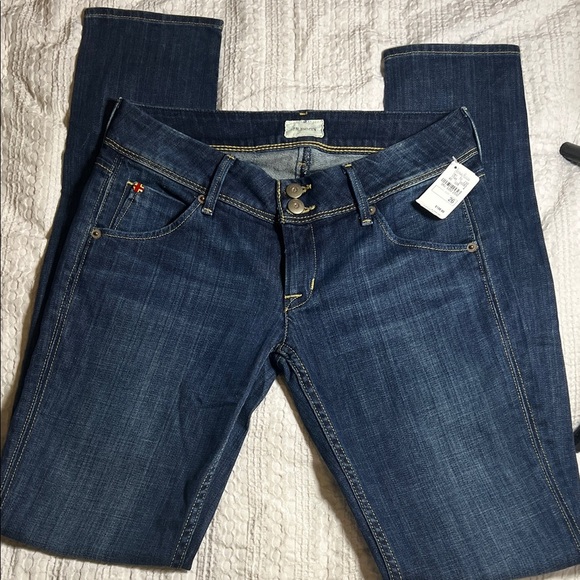 Hudson Jeans Dark Blue Straight Leg Denim women size 26 - Picture 2 of 9